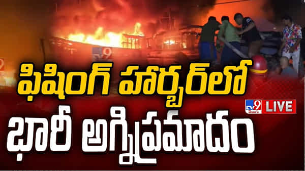 Visakha Fishing Harbour: విశాఖ ఫిషింగ్ హార్బర్లో భారీ అగ్ని ప్రమాదం.. చూస్తుండగానే 60 బోట్లు, చేపలు..