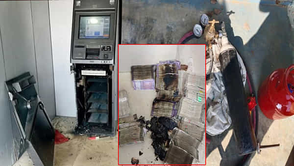 ATM Robbery: గ్యాస్ కట్టర్తో ఏటీఎం దోపిడీకి విఫలయత్నం.. అగ్నికి ఆహుతైన కరెన్సీ నోట్లు!