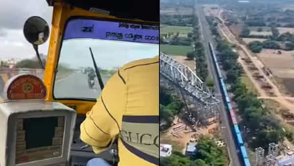 ట్రైన్ మిస్ చేసుకున్న ప్రయాణికుడు..! ఆటో డ్రైవర్ వాయువేగంతో అంతకు ముందుగానే స్టేషన్కు..