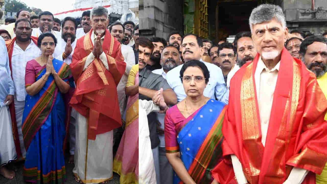 Chandrababu: త్వరలోనే కార్యాచరణ ప్రకటిస్తా.. తిరుమల శ్రీవారి సేవలో టిడిపి అధినేత చంద్రబాబు..