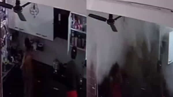 Cooker Blast Viral Video: వామ్మో.. వంటచేస్తుండగా పేలిన ప్రెషర్ కుక్కర్.. ఇళ్లంతా విధ్వంసం!.. భయానక వీడియో వైరల్..