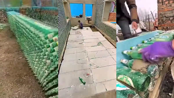 Watch video: గాజు సీసాలతో కట్టిన అందమైన ఇళ్లు.. ఇంజనీర్ అద్భుత సృష్టికి అందరూ ఫిదా..! ఎలా ఉందో చూద్దాం పదండి..