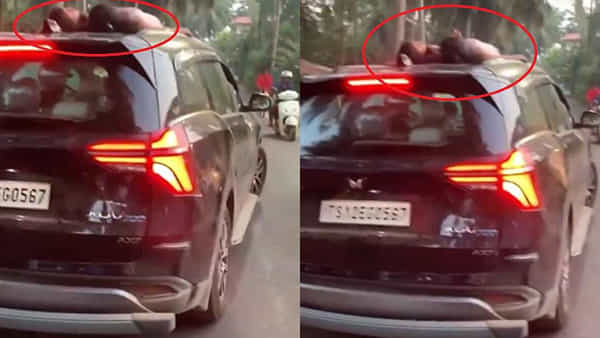 Viral Video: కదులుతున్న కారుపై నిద్రిస్తున్న ఇద్దరు చిన్నారులు.. పట్టించుకోని డ్రైవర్! వీడియో వైరల్
