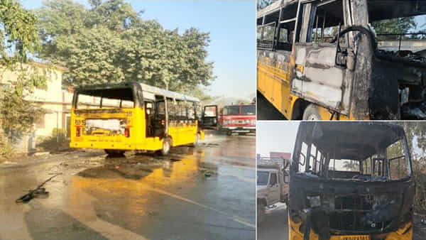 School Bus: 37 మంది పిల్లలతో వెళ్తున్న స్కూల్ బస్సులో మంటలు.. తప్పిన పెను ప్రమాదం