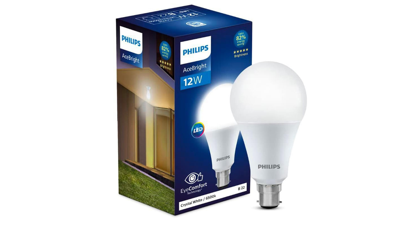 PHILIPS 12W b22d LED Crystal White Bulb: తక్కువ ధరలో మంచి ఎల్‌ఈడీ ఇన్వర్టర్‌ బల్బ్‌ కోసం చూస్తున్న వారికి ఇది బెస్ట్‌ ఆప్షన్‌గా చెప్పొచ్చు. ఈ బల్బ్‌ అసలు ధర రూ. 280కాగా అమెజాన్‌లో ఆఫర్‌లో భాగంగా రూ. 125కే సొంతం చేసుకోవచ్చు. ఒక ఏడాది వారంటీతో వచ్చే బల్బ్‌ 4 గంటల బ్యాకప్‌ ఇస్తుంది. 