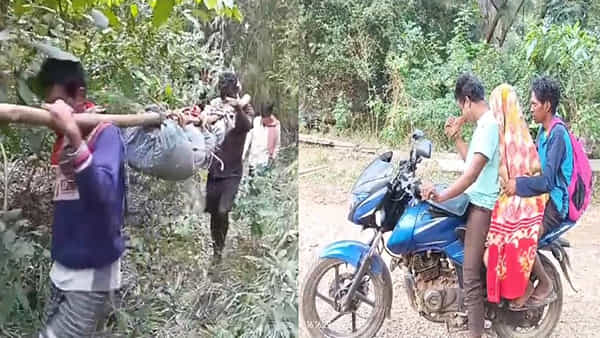 Andhra Pradesh: ఎన్ని ప్రభుత్వాలు మారినా మారని ఏజెన్సీవాసుల తలరాత.. భార్య మృతదేహాన్ని బైక్, డోలి పై స్వగ్రామం తరలించిన భర్త