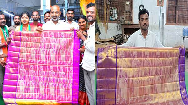 Sirisilla: సీతారాములకు సిరిసిల్ల బంగారు పట్టు చీర.. ప్రధాని మోడీ చేతుల మీదుగా అందిస్తానన్న నేతన్న