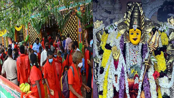 Indrakeeladri: దుర్గమ్మ దర్శనానికి పోటెత్తిన భవానీలు.. గిరి ప్రదక్షిణతో భక్త జన సందోహం.. రహదారుల కిట కిట..
