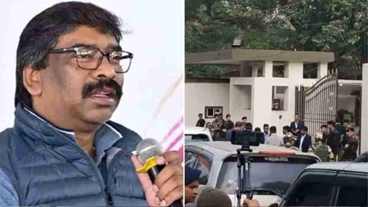 Hemant Soren: కట్టుదిట్టమైన భద్రత నడుమ జార్ఖండ్‌ సీఎం హేమంత్‌ సోరెన్‌‌ను విచారిస్తున్న ఈడీ..