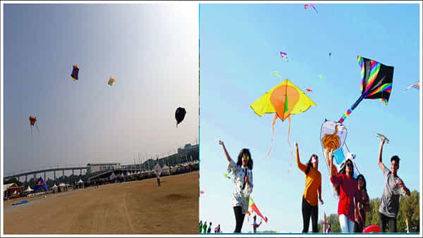 Kite Festival: మూడవ రోజు కైట్ ఫెస్టివల్లో ప్రత్యేక ఆకర్షణగా స్పెషల్ కైట్...