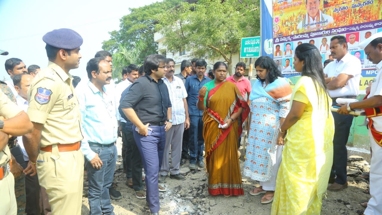 Medaram Jatara: మేడారం జాతర ఏర్పాట్లను పరిశీలించిన మంత్రి సీతక్క.. ప్లాస్టిక్‌ వినియోగంపై కీలక ఆదేశాలు