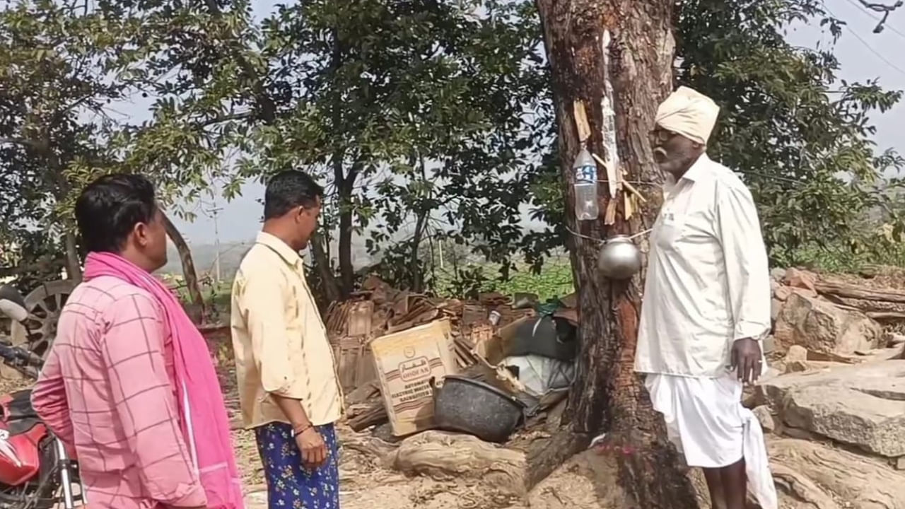 నిజామాబాద్ జిల్లాలో వింత సంఘటన చోటుచేసుకుంది. వేప చెట్టు నుండి వింతగా ఎవరు గియకుండానే వేప చెట్టు నుండి కల్లు కారడంతో స్థానికులతో పాటు చుట్టుపక్కల గ్రామాల ప్రజలు ఆ వింత చెట్టు ను చూడటానికి జనం పోటెత్తారు.