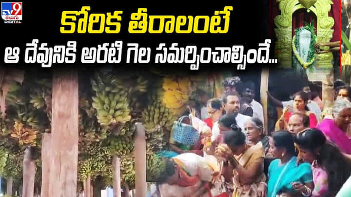 కోరిక తీరాలంటే ఆ దేవునికి అరటి గెల సమర్పించాల్సిందే !! కోరిక తీరాలంటే ఆ దేవునికి అరటి గెల సమర్పించాల్సిందే !!