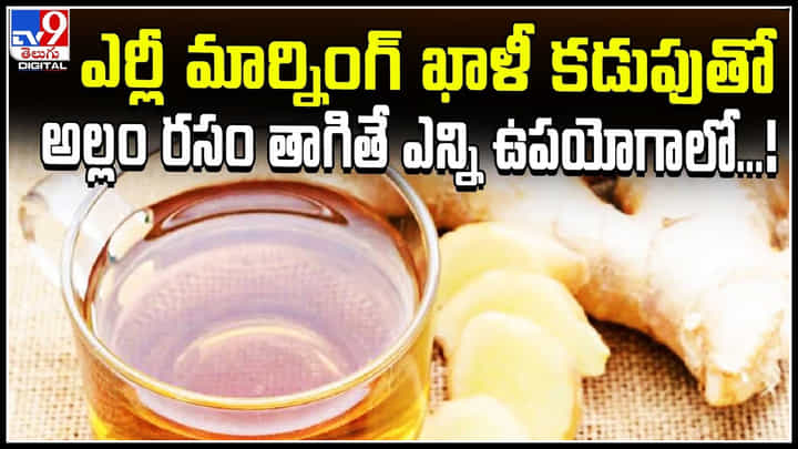 Ginger juice: ఎర్లీ మార్నింగ్ ఖాళీ కడుపుతో అల్లం రసం తాగితే ఈ బెనిఫిట్స్ మీ సొంతం. Ginger juice: ఎర్లీ మార్నింగ్ ఖాళీ కడుపుతో అల్లం రసం తాగితే ఈ బెనిఫిట్స్ మీ సొంతం.
