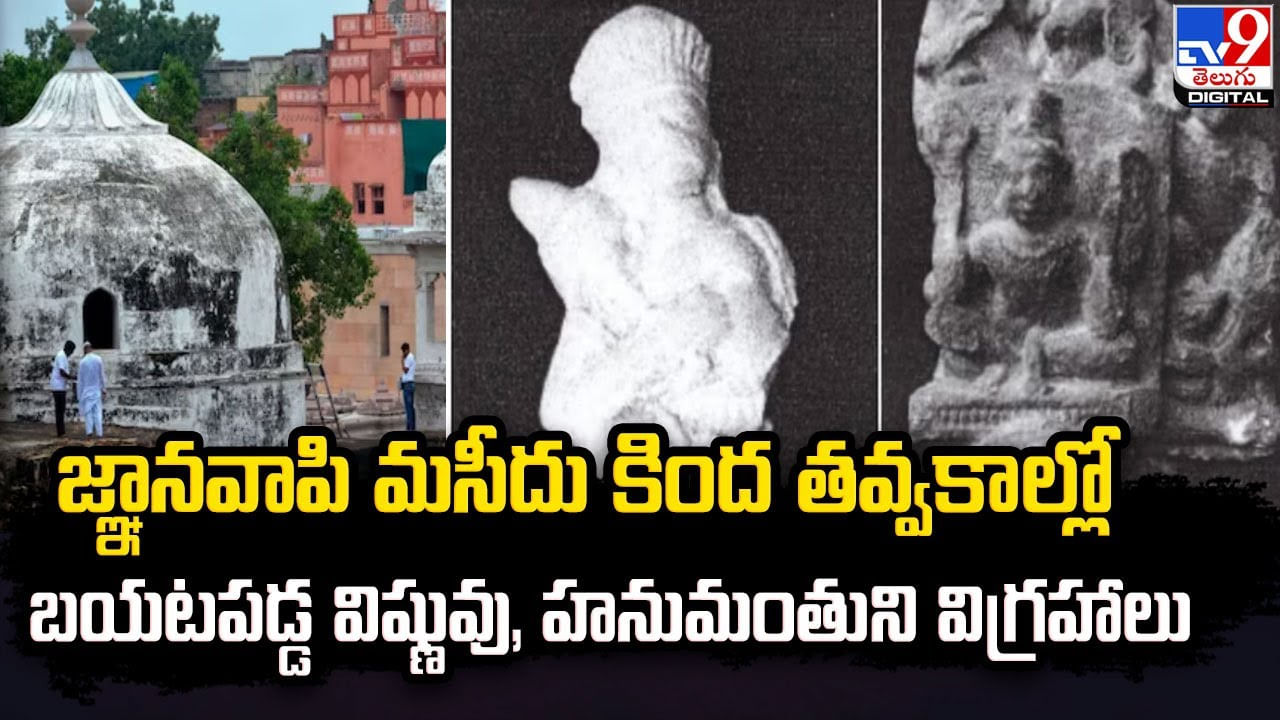 జ్ఞానవాపి మసీదు కింద తవ్వకాల్లో బయటపడ్డ విష్ణువు, హనుమంతుని విగ్రహాలు