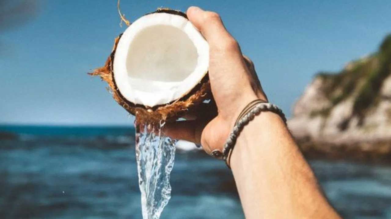 కొబ్బరి నీళ్లలో కార్బోహైడ్రేట్లు, సోడియం, ఫైబర్, పొటాషియం, విటమిన్ సి, కాల్షియం, ఐరన్, మెగ్నీషియం అధికంగా ఉన్నాయి. ఇవి జుట్టుకు పోషణనిస్తాయి. తలకు తేమను పునరుద్ధరిస్తుంది. స్కాల్ప్, హెయిర్ pH స్థాయిని కొబ్బరి నీళ్లు బ్యాలెన్స్ చేస్తాయి. ఈ నీటితో జుట్టును కడిగిన తర్వాత, జుట్టు చిక్కుపడదు. బదులుగా జుట్టు మృదువుగా మారుతుంది.