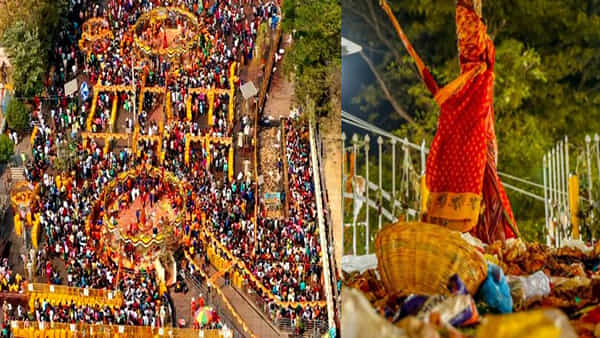 Medaram Jathara: రేపు మేడారం జాతర ప్రారంభం.. సారలమ్మ, పగిడిద్దరాజు, గోవిందరాజుల ప్రతిష్ఠ.. వన జాతరకు తరలివెళ్తున్న జనం..