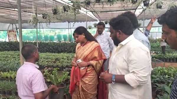 AP News: కడియం నర్సరీలో సందడి చేసిన ఎమ్మెల్సీ కవిత..