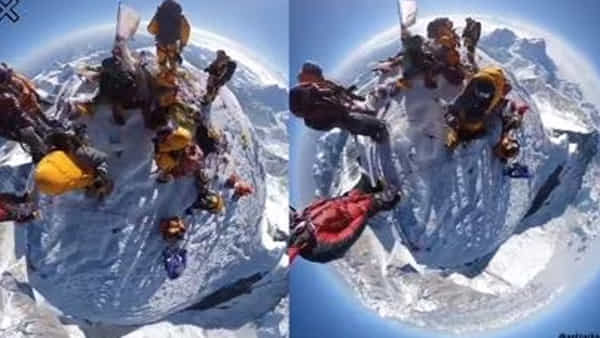 Mount Everest Viral Video :ఎవరెస్ట్ శిఖరం మీద నుండి చూస్తే భూమి ఎలా కనిపింస్తుందో తెలుసా..? వైరల్గా మారిన అద్భుతమైన దృశ్యం..