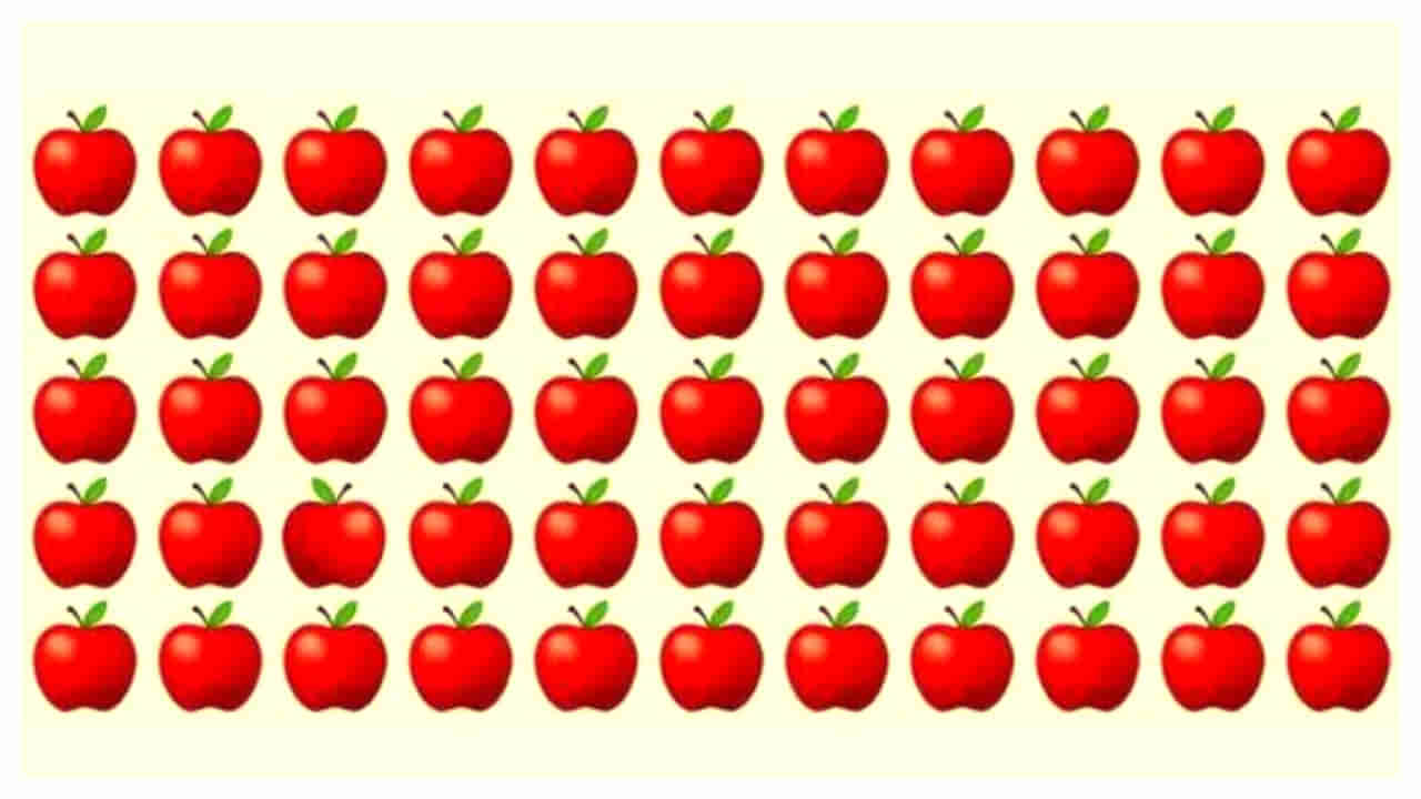 Optical Illusion: మీ మెదడుకు పదును పెట్టే పని.. వీటిల్లో భిన్నంగా ఉన్న యాపిల్ ఏది?