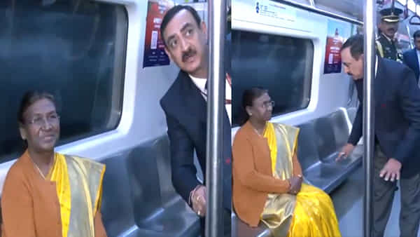 Delhi Metro: మెట్రోలో ప్రయాణించిన రాష్ట్రపతి ద్రౌపది ముర్ము.. వీడియో వైరల్