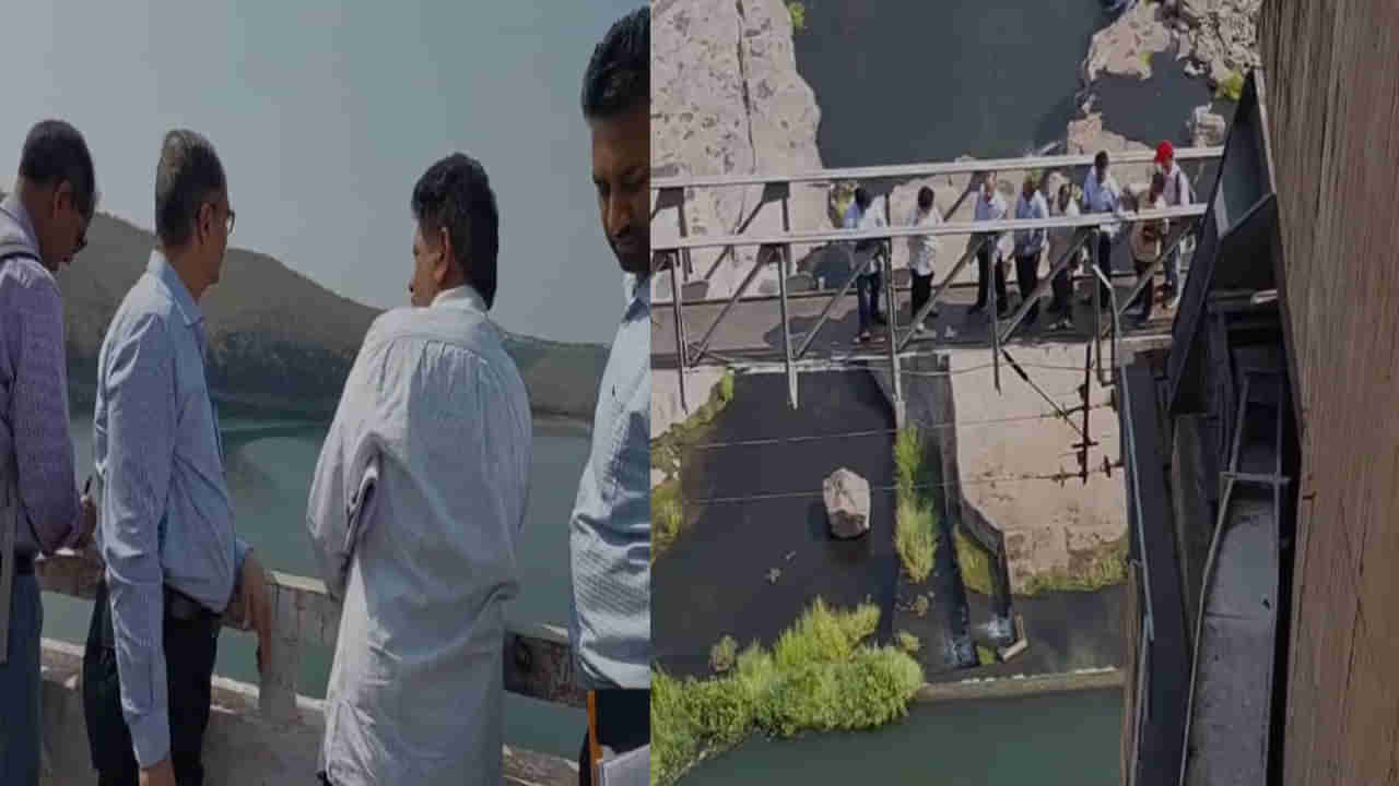 Srisailam Dam: శ్రీశైలం డ్యామ్‌ని సందర్శించిన ఎన్డీఎస్ఏ, కేఆర్ఎంబి సభ్యుల బృందం.. రిపేర్లకు చిన్న చిన్న సూచనలు..