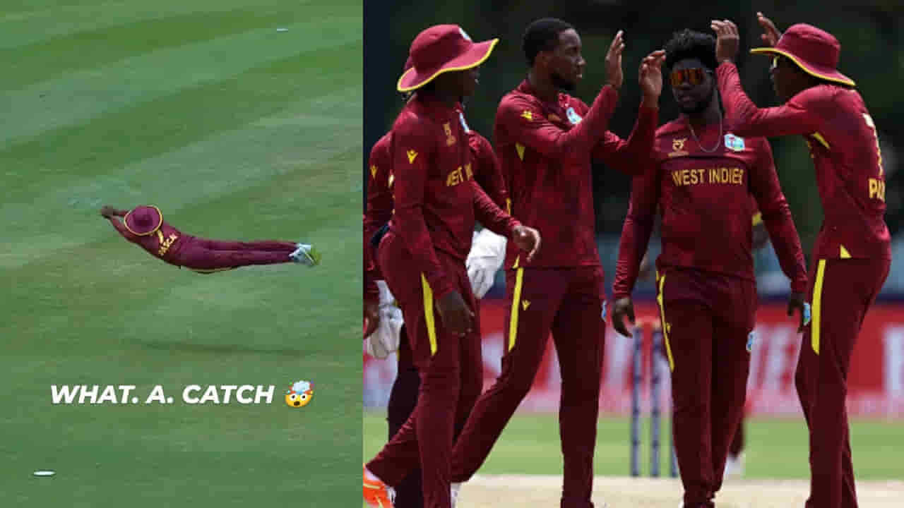 Video: ఇదేం ఫీల్డింగ్ భయ్యో.. గాల్లోకి ఎగిరి, కళ్లు చెదిరే క్యాచ్.. వీడియో చూస్తే రోమాలు నిక్కబొడవాల్సిందే..