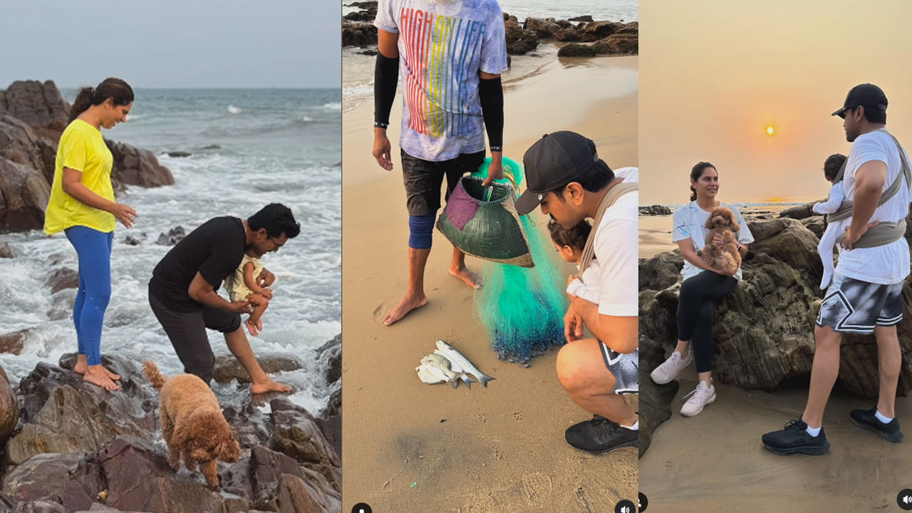 Ram Charan: వైజాగ్ బీచ్లో కూతురు క్లింకారతో రామ్ చరణ్ ఆటలు.. క్యూట్ వీడియో షేర్ చేసిన ఉపాసన..