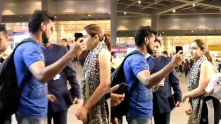 వెంటపడి.. డాష్ ఇచ్చిన ఫ్యాన్.. బిత్తరపోయిన హీరోయిన్ వెంటపడి.. డాష్ ఇచ్చిన ఫ్యాన్.. బిత్తరపోయిన హీరోయిన్
