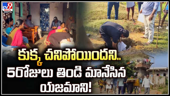 Dog Funeral: ఈ శునకం పెట్టి పుట్టింది.. అందుకే చనిపోయినా ఘనంగా కార్యక్రమాలు. Dog Funeral: ఈ శునకం పెట్టి పుట్టింది.. అందుకే చనిపోయినా ఘనంగా కార్యక్రమాలు.