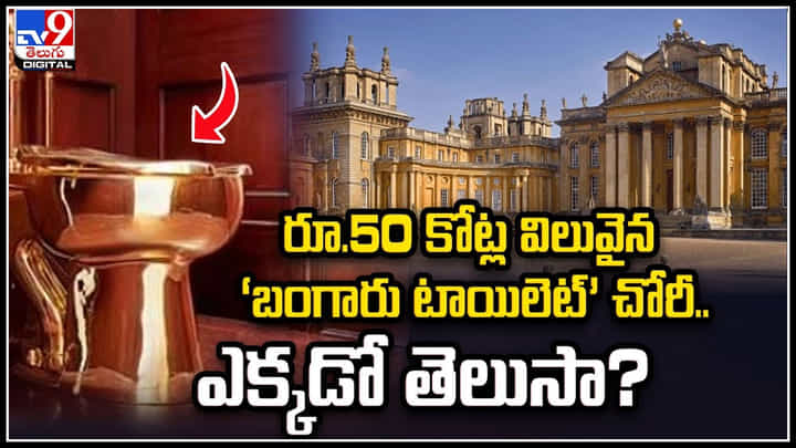 Golden Toilet: రూ.50 కోట్ల విలువైన ‘బంగారు టాయిలెట్’ చోరీ.. ఎక్కడో తెలుసా.? Golden Toilet: రూ.50 కోట్ల విలువైన ‘బంగారు టాయిలెట్’ చోరీ.. ఎక్కడో తెలుసా.?