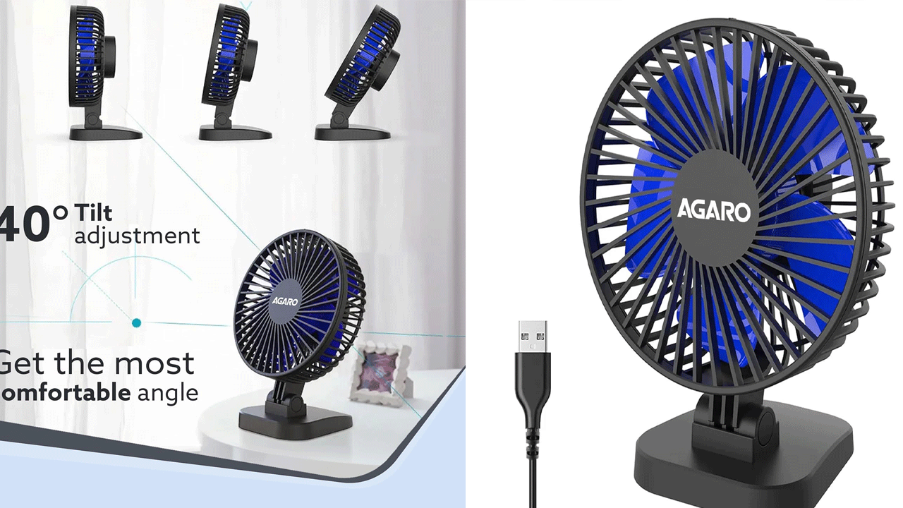 AGARO Breeze USB Desktop Fan: వర్క్‌ చేసే వారికి, దుకాణాల్లో కూర్చునే వారికి ఈ ఫ్యాన్‌ బెస్ట్ ఆప్షన్‌గా చెప్పొచ్చు. యూఎస్‌బీ కేబుల్‌తో ఈ ఫ్యాన్‌ను కనెక్ట్ చేసుకోవచ్చు. కార్లలో జర్నీలు చేసే సమయంలో ఏసీ ఉపయోగించని వారికి బెస్ట్ ఆప్షన్‌గా చెప్పొచ్చు. ఈ ఫ్యాన్‌ ధర రూ. 685గా ఉంది. 