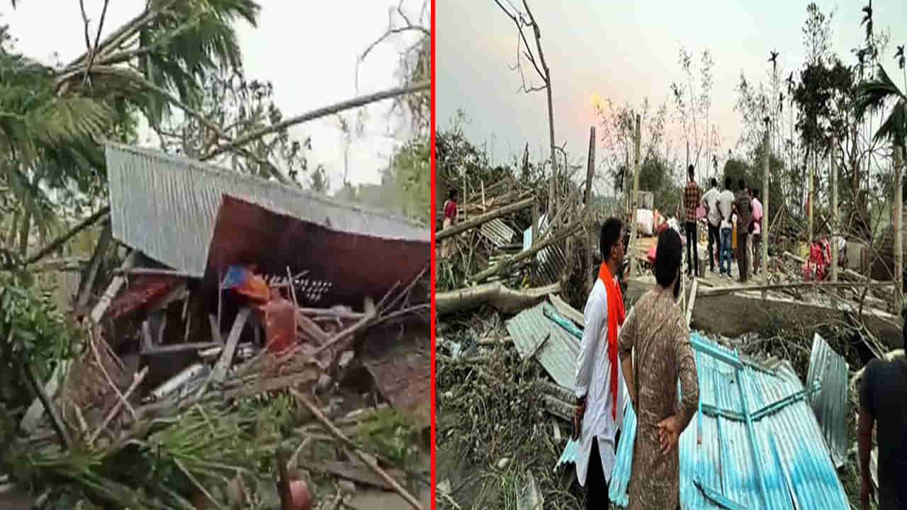 Cyclone: బెంగాల్‌లో తుఫాన్ విధ్వంసం.. పలు ఇళ్లు ధ్వంసం, నేలకూలిన చెట్లు.. 5 మంది మృతి