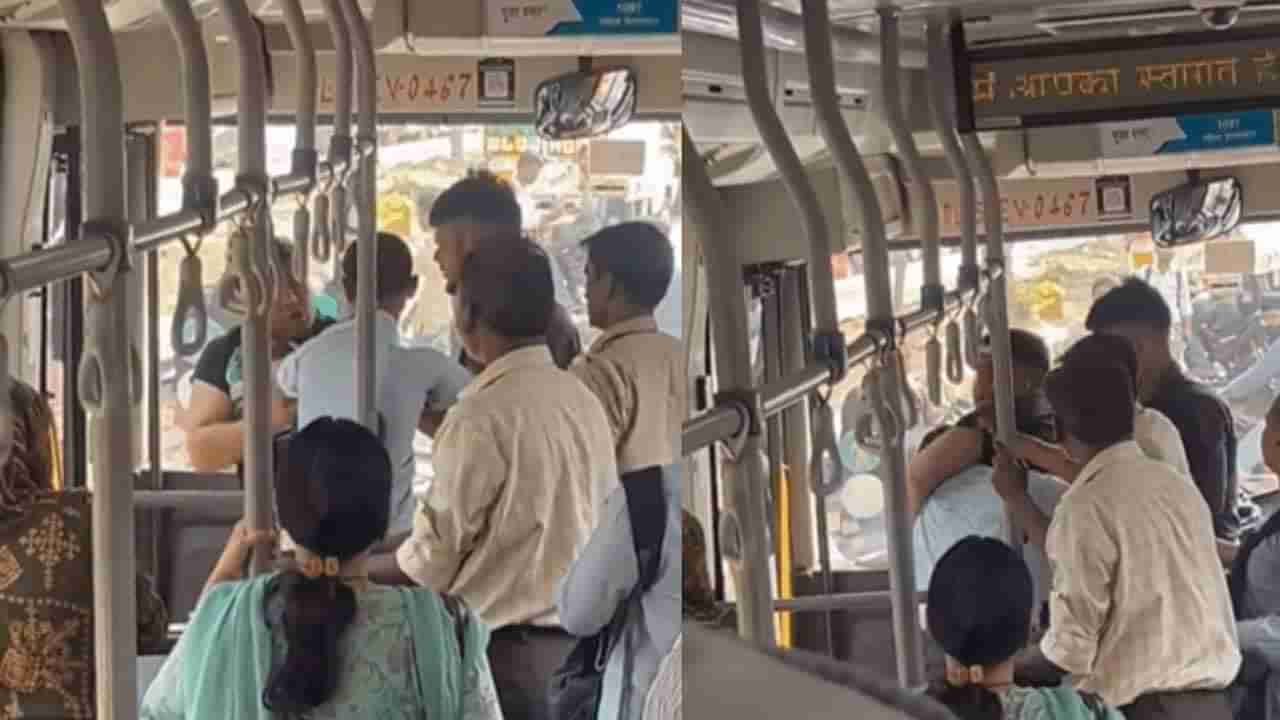 Viral Video: బస్సులో దారుణంగా కొట్టుకున్న డ్రైవర్స్.. పక్కనే ఉన్న పోలీస్ ఏం చేశాడో తెలుసా