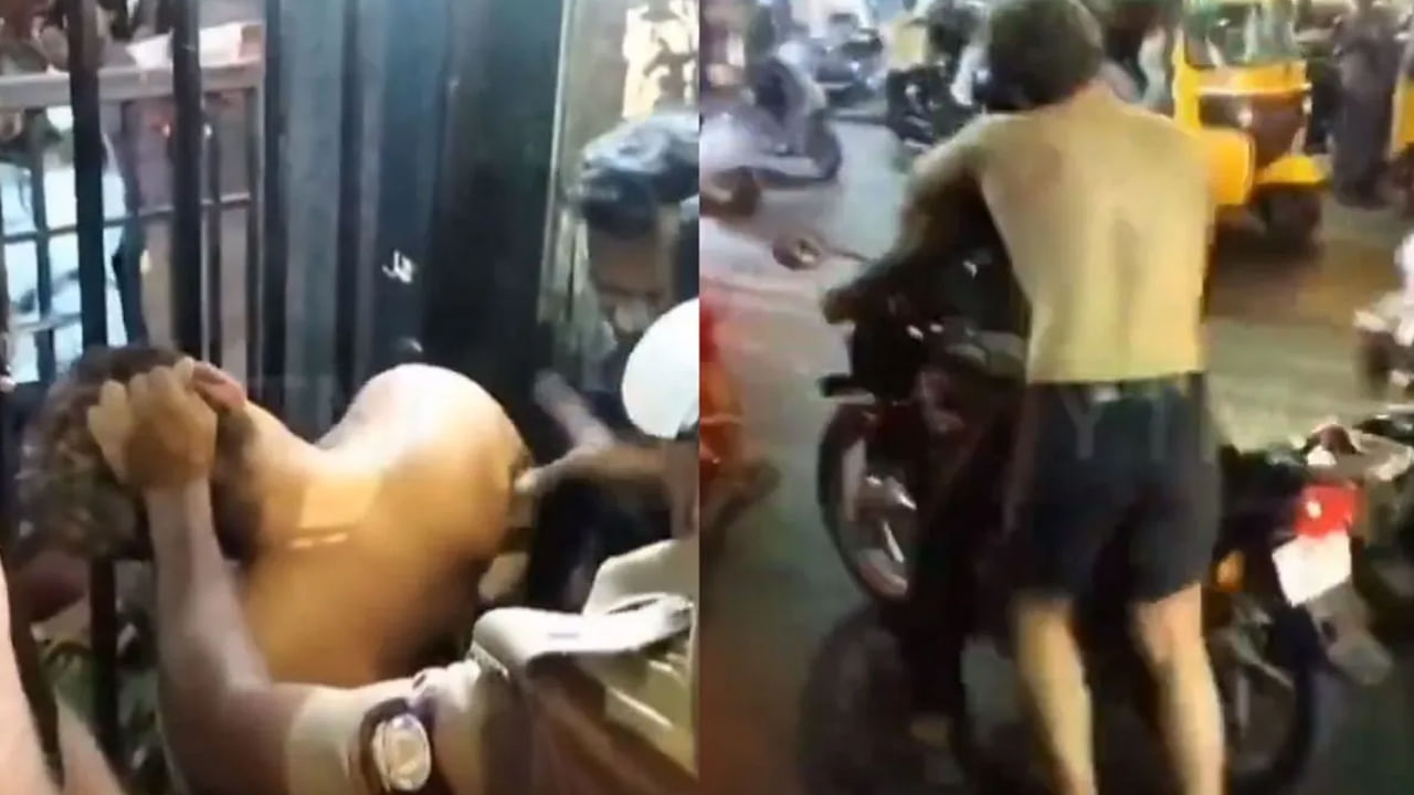 Viral Videos: మద్యం మత్తులో విదేశీయుడు వీరంగం.. నడిరోడ్డుపై బట్టలు విప్పేసుకుని హల్చల్..