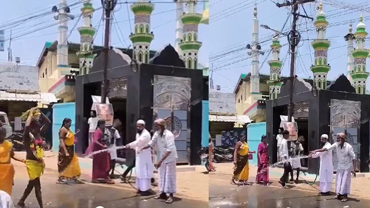 तमिलनाडु के मुस्लिम व्यक्ति ने हिंदू तीर्थयात्रियों को गर्मी से निपटने में मदद करके दिल जीता, देखें वीडियो