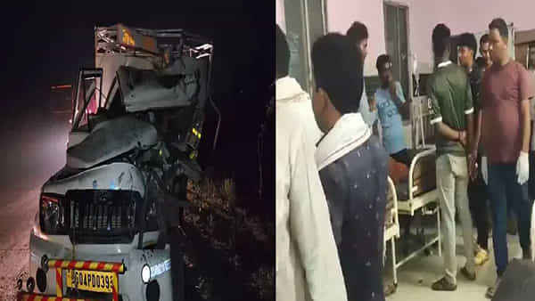 Road Accident : నెత్తురోడిన రహదారి.. ఆగిఉన్న లారీని ఢీకొన్న మినీ వ్యాన్.. ముగ్గురు చిన్నారులు సహా 9 మంది మృతి