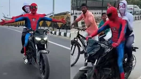 Viral News: స్పైడర్ మ్యాన్ డ్రెస్సుల్లో రోడ్డెక్కిన యువ జంట షికారు..! వింత చేష్టలతో బిత్తర పోయిన జనం.. కట్ చేస్తే..