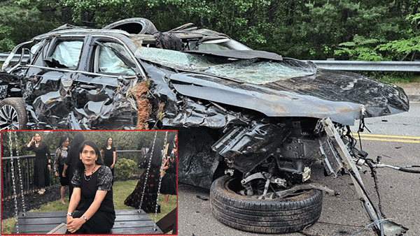 US Car Accident: రోడ్డుపై పల్టీలు కొట్టి చెట్టుపై ఇరుక్కుపోయిన కారు! ముగ్గురు భారత మహిళలు మృతి