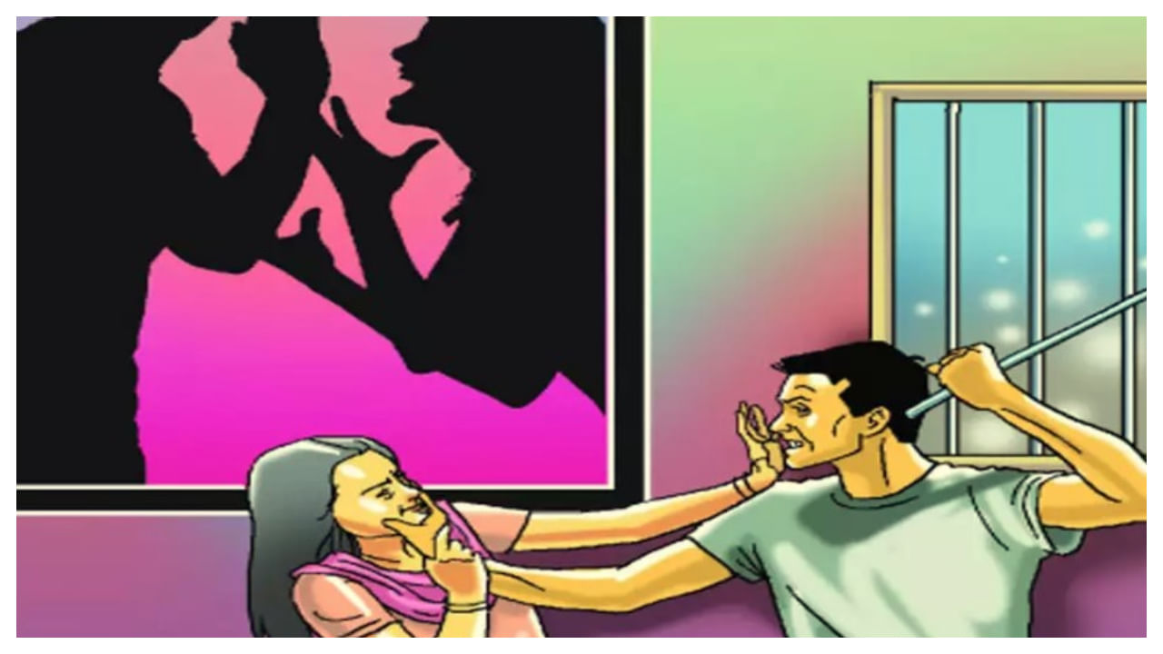 Crime News: బేస్ బాల్ బ్యాట్‌తో భార్యను చితకొట్టిన భర్త.. వీడియో వైరల్