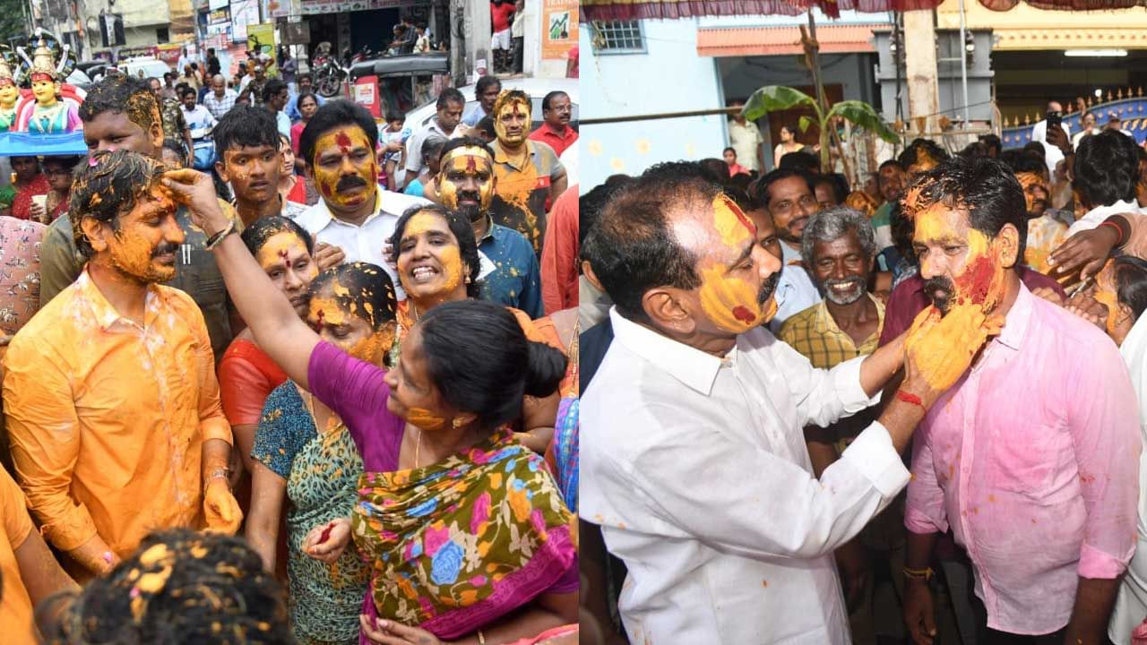 తిరుపతి గ్రామ దేవత అయిన తాతయ్య గుంట గంగమ్మ జాతర ఉత్సవాలు అంబరాన్ని అంటుతున్నాయి. జాతరలో 5వ రోజు మాతంగి వేషంలో అమ్మవారికి భక్తులు మొక్కులు చెల్లించుకున్నారు. అనంత వీధి నుంచి గంగమ్మ గుడి వరకు శోభాయాత్ర జరిగింది. అందులో టిటిడి చైర్మన్ భూమన కరుణాకర్ రెడ్డితో పాటు తిరుపతి మేయర్ శిరీష, డిప్యూటీ మేయర్, తిరుపతి వైసీపీ ఎమ్మెల్యే అభ్యర్థి భూమన అభినయ్ పాల్గొన్నారు.