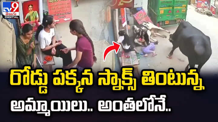 రోడ్డు పక్కన స్నాక్స్ తింటున్న అమ్మాయిలు.. అంతలోనే.. రోడ్డు పక్కన స్నాక్స్ తింటున్న అమ్మాయిలు.. అంతలోనే..