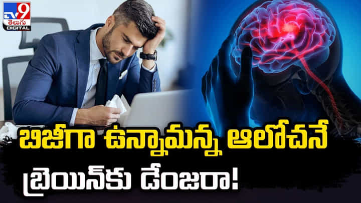 బిజీగా ఉన్నామన్న ఆలోచనే బ్రెయిన్కు డేంజరా బిజీగా ఉన్నామన్న ఆలోచనే బ్రెయిన్కు డేంజరా