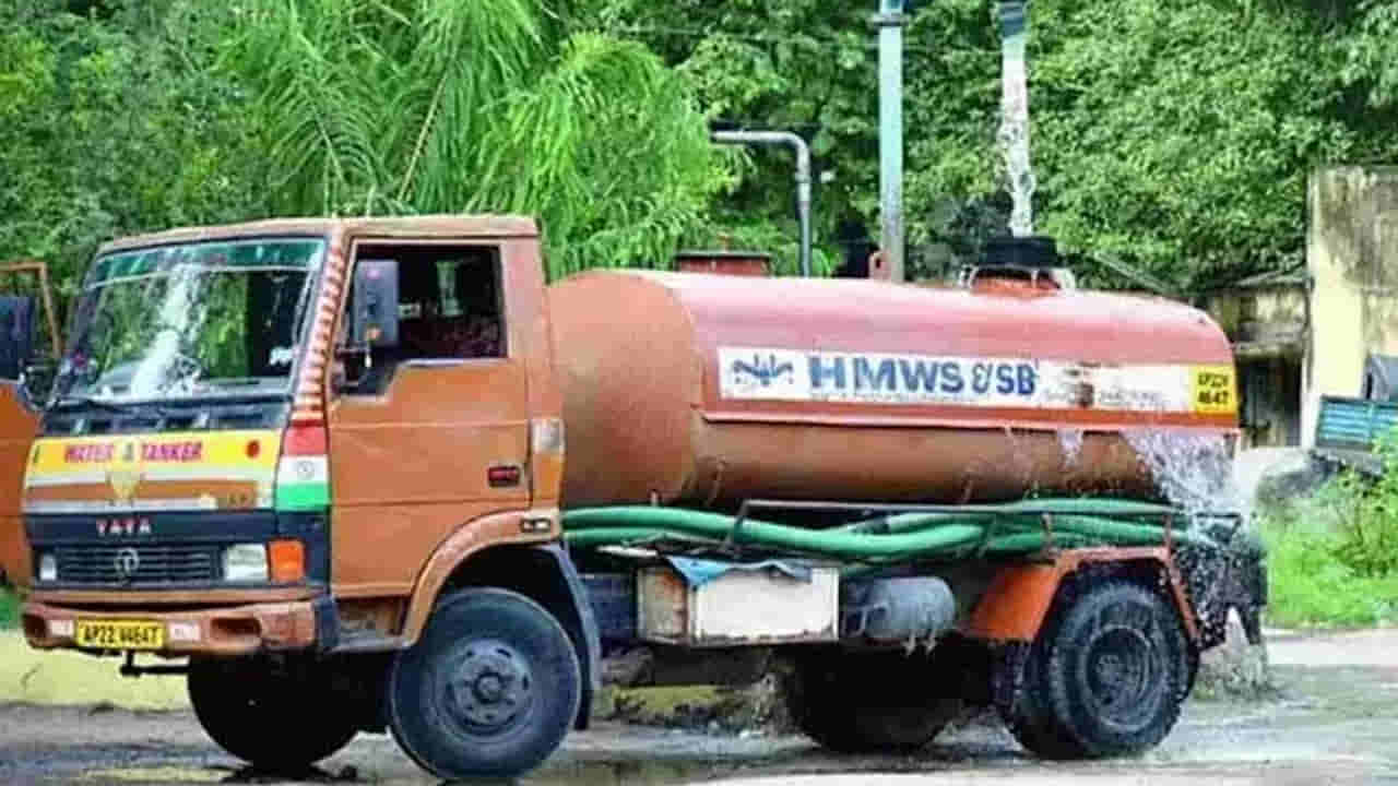 Hyderabad Water Crisis: మహానగరానికి దాహం దాహం.. పాతాళానికి భూగర్భ జలాలు.. నెలకు లక్షకు పైగా ట్యాంకర్ల బుకింగ్