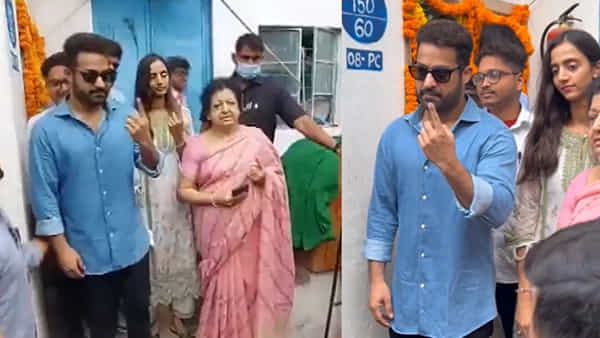 Jr.NTR: పోలింగ్ రోజున బ్లూ షర్ట్లో జూ. ఎన్టీఆర్.. సోషల్ మీడియాలో ఇప్పుడిదే హాట్ టాపిక్.. అసలు అంత కథ ఉందా..?