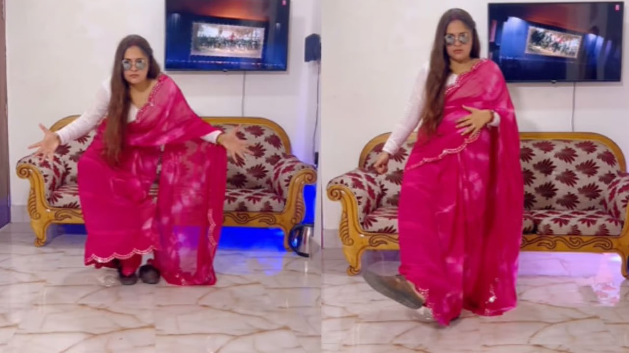 Viral Video: చీరలోనూ హుక్ స్టెప్ చింపేసిందిగా.. 'లేడీ పుష్పరాజ్' అంతే..