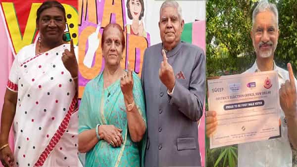 Lok Sabha 6th Phase Polling: తొలి గంటలో ఓటేసిన ప్రముఖులు.. రాష్ట్రపతి, ఉపరాష్ట్రపతి, జైశంకర్, గాంధీ ఫ్యామిలీ