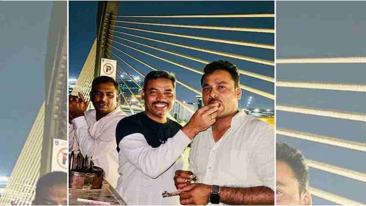 Madhapur Inspector: వివాదంలో మాదాపూర్ సీఐ గడ్డం మల్లేష్.. రూల్స్ బ్రేక్ చేసి, కేబుల్ బ్రిడ్జ్పై బర్త్ డే వేడుకలు!