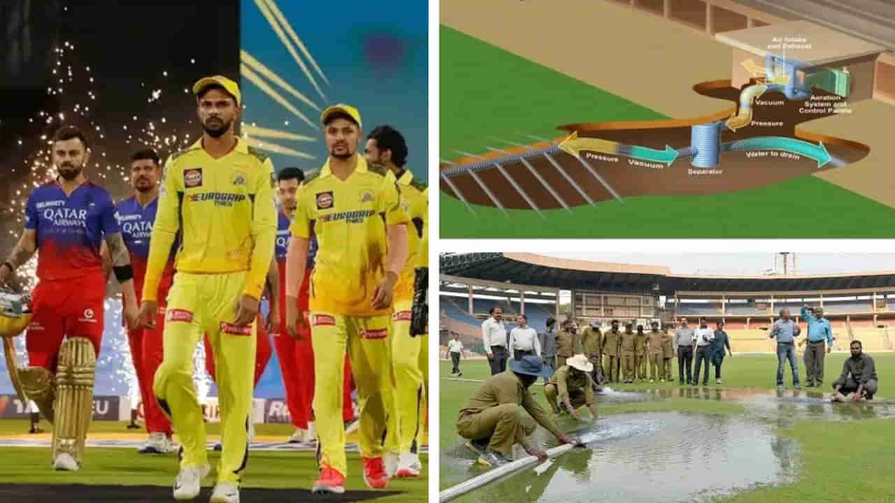 RCB vs CSK, IPL 2024: ఆర్సీబీ ఫ్యాన్స్‌కు గుడ్ న్యూస్.. ఎంత భారీ వర్షం కురిసినా 15 నిమిషాల్లోనే పిచ్ రెడీ