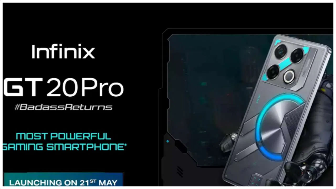 Infinix GT 20 Pro లాంచ్ తేదీ: Infinix బ్రాండ్ ఈ తాజా ఫోన్ వచ్చే వారం మే 21వ తేదీ మధ్యాహ్నం 12 గంటలకు విడుదల కానుంది. ప్రారంభించిన తర్వాత ఈ Infinix ఫోన్‌ను ఫ్లిప్‌కార్ట్ నుండి కొనుగోలు చేయవచ్చు.